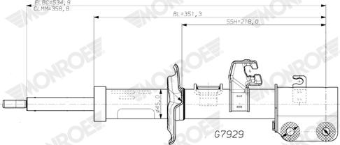 Monroe G7929 - Ammortizzatore autozon.pro