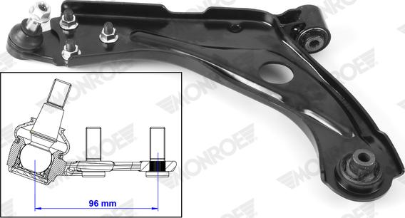 Monroe L38J05 - Braccio oscillante, Sospensione ruota autozon.pro