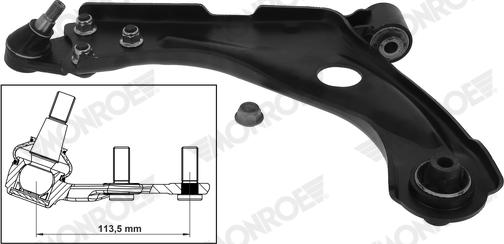 Monroe L28J07 - Braccio oscillante, Sospensione ruota autozon.pro