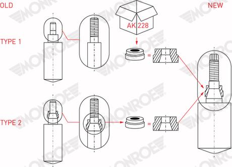 Monroe MG249 - Ammortizzatore autozon.pro