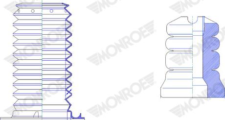 Monroe PK477 - Kit parapolvere, Ammortizzatore autozon.pro