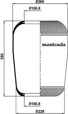 Montcada 0161350 - Soffietto, Sospensione pneumatica autozon.pro