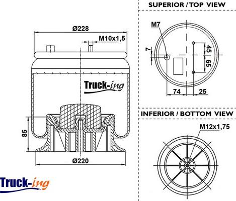 Montcada 0293592 - Soffietto, Sospensione pneumatica autozon.pro