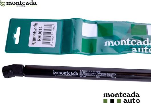 Montcada RAU014 - Ammortizatore pneumatico, Cofano bagagli / vano carico autozon.pro