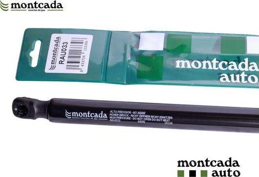 Montcada RAU033 - Ammortizatore pneumatico, Cofano bagagli / vano carico autozon.pro