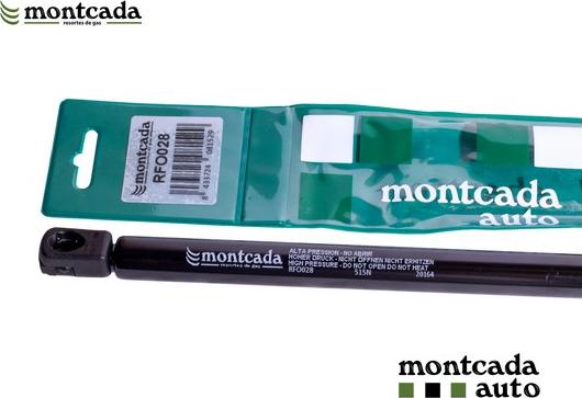 Montcada RFO028 - Ammortizatore pneumatico, Cofano bagagli / vano carico autozon.pro