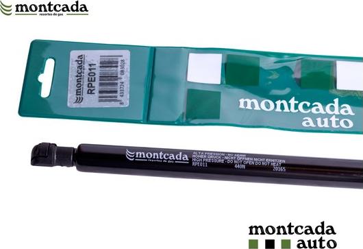 Montcada RPE011 - Ammortizatore pneumatico, Cofano bagagli / vano carico autozon.pro