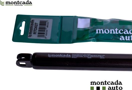 Montcada RTO027 - Ammortizatore pneumatico, Cofano bagagli / vano carico autozon.pro