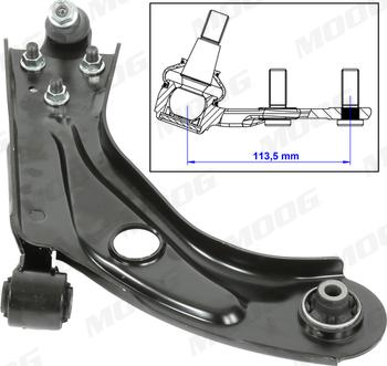 Moog CI-WP-13992 - Braccio oscillante, Sospensione ruota autozon.pro