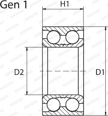 Moog FD-WB-11175 - Kit cuscinetto ruota autozon.pro