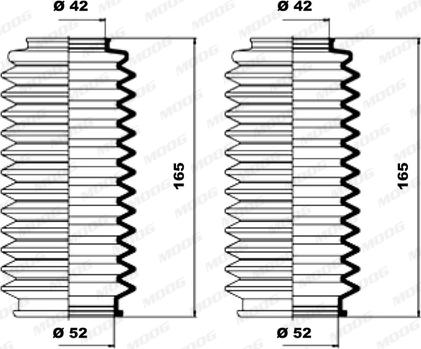 Moog K150002 - Kit soffietto, Sterzo autozon.pro