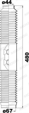 Moog K150209 - Kit soffietto, Sterzo autozon.pro