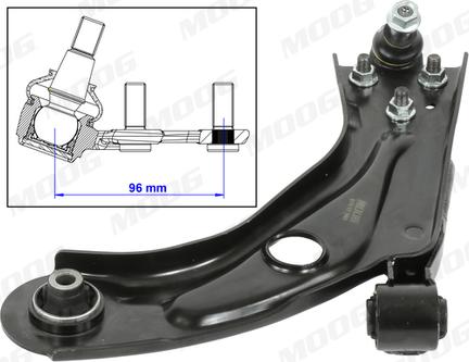 Moog PE-WP-14685 - Braccio oscillante, Sospensione ruota autozon.pro