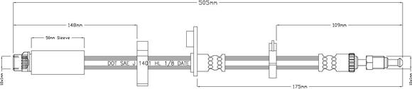 Motaquip LVBH1572 - Flessibile del freno autozon.pro