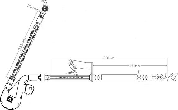 Motaquip LVBH1603 - Flessibile del freno autozon.pro