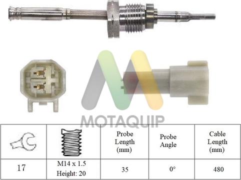 Motaquip LVET369 - Sensore, Temperatura gas scarico autozon.pro