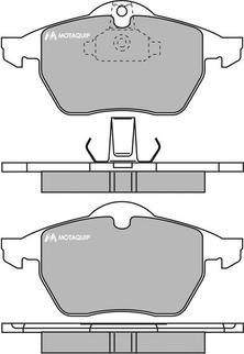 Motaquip LVXL987 - Kit pastiglie freno, Freno a disco autozon.pro