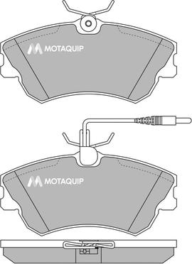 Motaquip LVXL497 - Kit pastiglie freno, Freno a disco autozon.pro