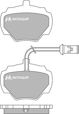 Motaquip LVXL468 - Kit pastiglie freno, Freno a disco autozon.pro