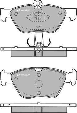 Motaquip LVXL467 - Kit pastiglie freno, Freno a disco autozon.pro