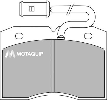 Motaquip LVXL416 - Kit pastiglie freno, Freno a disco autozon.pro