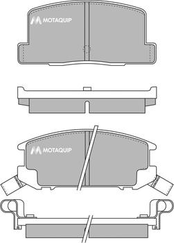 Motaquip LVXL431 - Kit pastiglie freno, Freno a disco autozon.pro