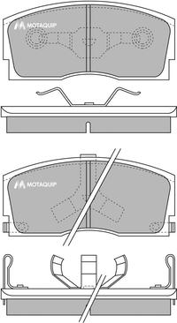 Motaquip LVXL542 - Kit pastiglie freno, Freno a disco autozon.pro