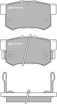 Motaquip LVXL550 - Kit pastiglie freno, Freno a disco autozon.pro