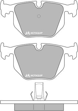 Motaquip LVXL501 - Kit pastiglie freno, Freno a disco autozon.pro