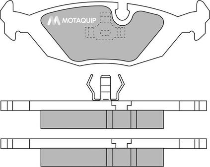 Motaquip LVXL503 - Kit pastiglie freno, Freno a disco autozon.pro