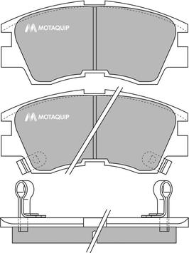 Motaquip LVXL588 - Kit pastiglie freno, Freno a disco autozon.pro