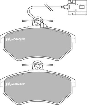 Motaquip LVXL538 - Kit pastiglie freno, Freno a disco autozon.pro