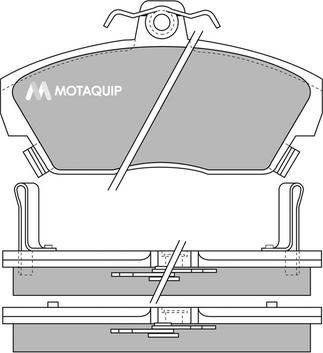 Motaquip LVXL532 - Kit pastiglie freno, Freno a disco autozon.pro