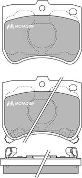 Motaquip LVXL522 - Kit pastiglie freno, Freno a disco autozon.pro