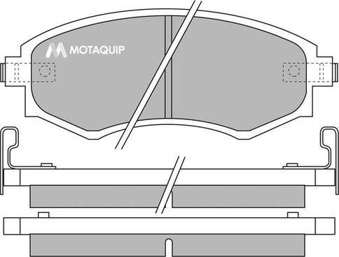 Motaquip LVXL645 - Kit pastiglie freno, Freno a disco autozon.pro