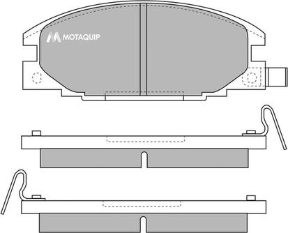 Motaquip LVXL646 - Kit pastiglie freno, Freno a disco autozon.pro