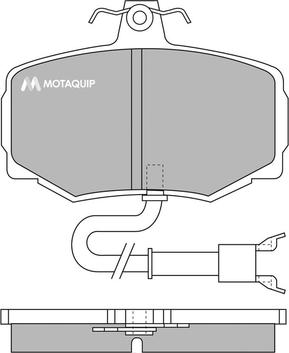 Motaquip LVXL647 - Kit pastiglie freno, Freno a disco autozon.pro