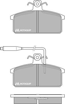 Motaquip LVXL652 - Kit pastiglie freno, Freno a disco autozon.pro