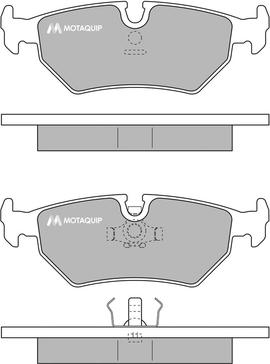 Motaquip LVXL606 - Kit pastiglie freno, Freno a disco autozon.pro