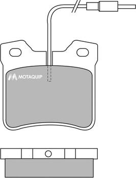 Motaquip LVXL601 - Kit pastiglie freno, Freno a disco autozon.pro