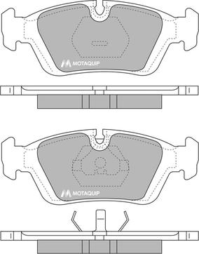 Motaquip LVXL634 - Kit pastiglie freno, Freno a disco autozon.pro