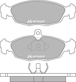 Motaquip LVXL636 - Kit pastiglie freno, Freno a disco autozon.pro