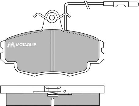 Motaquip LVXL632 - Kit pastiglie freno, Freno a disco autozon.pro