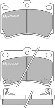 Motaquip LVXL629 - Kit pastiglie freno, Freno a disco autozon.pro