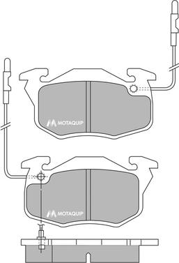 Motaquip LVXL671 - Kit pastiglie freno, Freno a disco autozon.pro