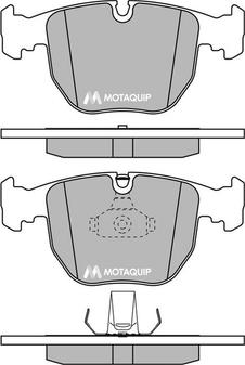 Motaquip LVXL199 - Kit pastiglie freno, Freno a disco autozon.pro