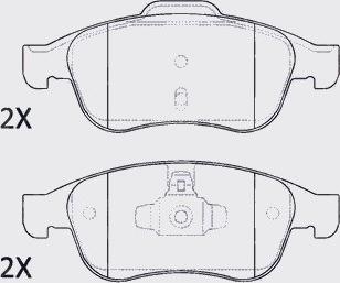 Motaquip LVXL1418 - Kit pastiglie freno, Freno a disco autozon.pro