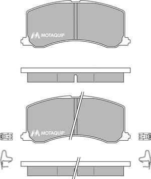 Motaquip LVXL156 - Kit pastiglie freno, Freno a disco autozon.pro