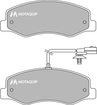 Motaquip LVXL1637 - Kit pastiglie freno, Freno a disco autozon.pro