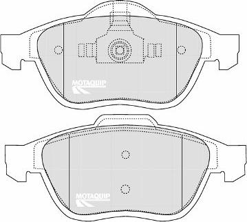 Motaquip LVXL1093 - Kit pastiglie freno, Freno a disco autozon.pro